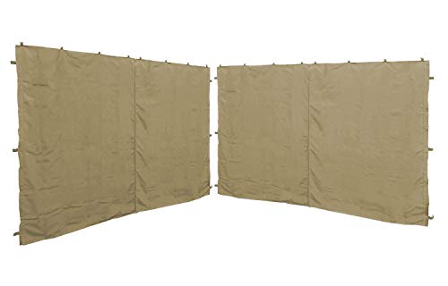 QUICK STAR 2 Paneles Laterales con Cremallera 300x195cm para pabellones 3x3m Pared Lateral Beige RAL 1001