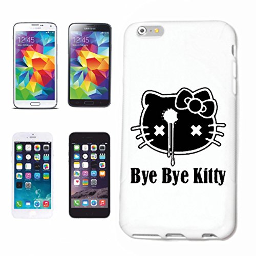 Reifen-Markt Hard Cover - Funda para teléfono móvil Compatible con Apple iPhone 7 Bye Bye Kitty Cat Punk EMO gótico Oscuro Fun