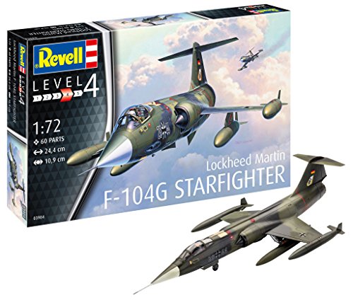 Revell - Maqueta de F-104G Star Fighter, Kit Modelo, Escala 1: 72 (03904)