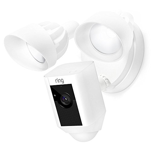 Ring Floodlight Cam | Cámara de seguridad HD con focos integrados, comunicación bidireccional y alarma sonora | Incluye una prueba de 30 días gratis del plan Ring Protect