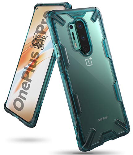 Ringke Fusion-X Diseñado para Funda OnePlus 8 Pro, Carcasa Protección Resistente Impactos TPU + PC Funda para OnePlus 8 Pro - Turquoise Green
