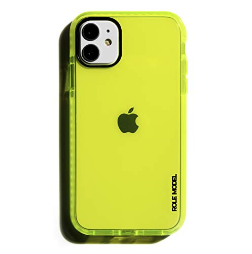 ROLE MODEL Cybercase - Carcasa para iPhone 12 Mini, color amarillo neón