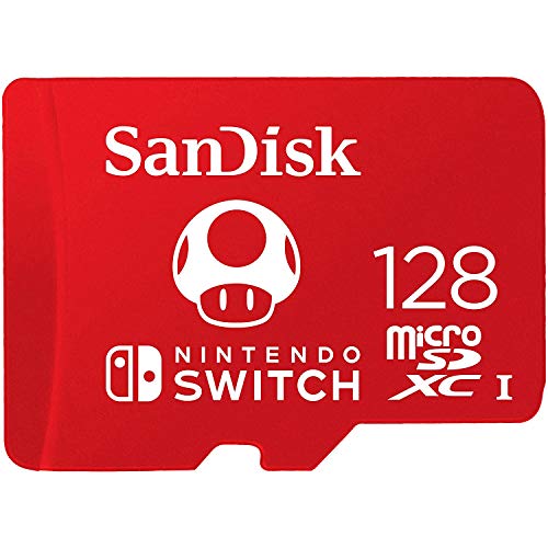 SanDisk SDSQXBO-128G-AWCZA - Tarjeta microSDXC UHS-I de 128 GB para Nintendo Switch