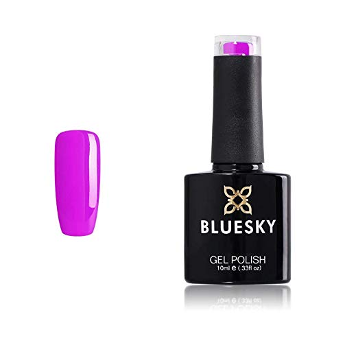 Shinerlac - Gel de uñas soak off UV, color neón 28 morado