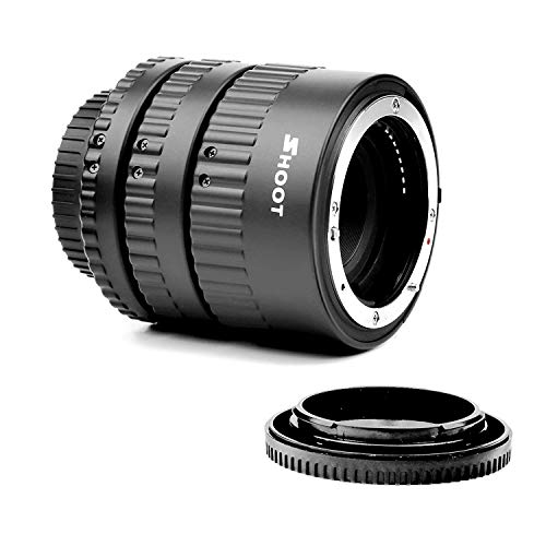 SHOOT Enfoque Automático de Extensión Macro Juego de Tubos para Nikon D7100 D7000 D5300 D5200 D5100 D5000 D3100 D3000 D800 D600 D300s D300 D90 D80 Cámara Digital SLR