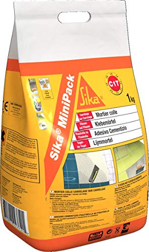 Sika MiniPack Pegado de baldosas, Adhesivo cementoso, 5 Kg, Gris