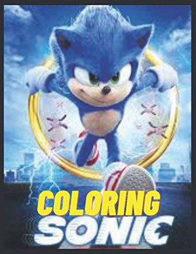 sonic coloring: Sonic the Hedgehog Jumbo Coloring Book, Toddlers And Kids Ages 2-8