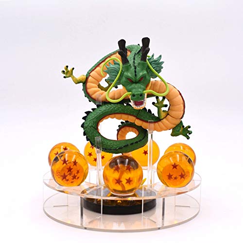 SPFOZ Decoración hogareña 15cm Anime Dragon Ball Z Figuras de acción Shenron Dragonball Z Figuras Conjunto Esferas del Dragón 7PCS 3.5 cm Bolas Estantería Figuras (Color : A with in Box)