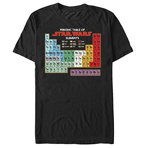 Star Wars de la tabla periódica de los elementos para hombre Graphic T – Camiseta Quinta Sun