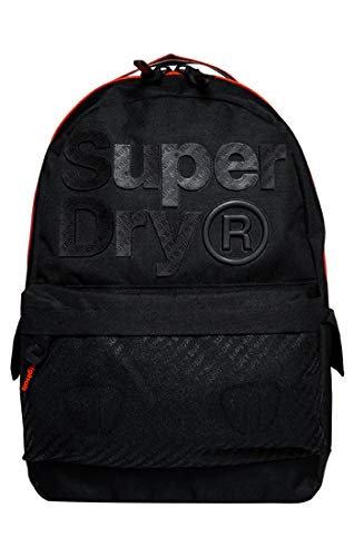 Superdry B Boy Montana, mochila para hombre, negro (negro), 30 x 45 x 13 cm (ancho x alto x largo)