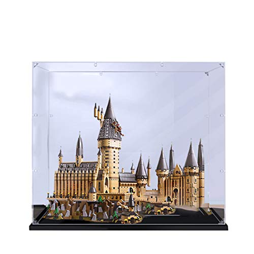 Teakpeak Display Case para Lego, Prueba de Polvo Vitrina de Acrílico Transparente para Lego Harry Potter Hogwarts Castle 71043 (Modelo de Lego No Incluido)- 2mm