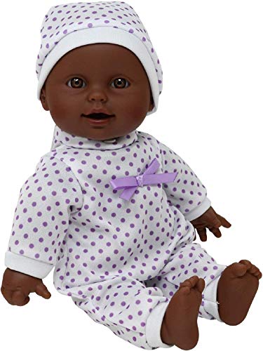 The New York Doll Collection 11 Pulgadas/28cm Suave Cuerpo Africano Americano Recién Nacido Bebé Muñeca En Regalo Caja - Muñeca Chupete Incluido (B162)