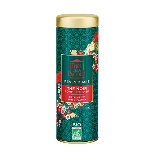 Thés de la Pagode - Exquisito té negro de Navidad de manzana - Colección Sueños Asiáticos - Edición limitada de Navidad - Caja de metal 80 gramos