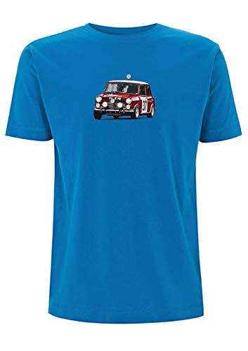 Time 4 Tee Monte - Camiseta para hombre Cooper S 33 EJB 1275 cc Carlo Rally Mini Azul azul eléctrico M