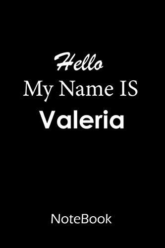 Valeria : Notebook / journal : This NoteBook is For Valeria: lined paper notebook 6*9, 110 pages.