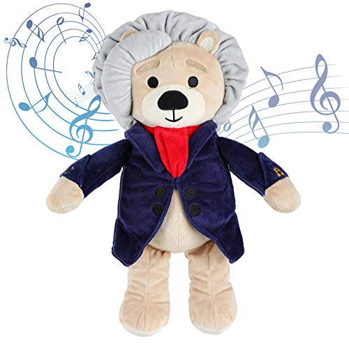 Vosego Virtuoso Bears Ludwig Van Beethoven | 40 Minutos de Música Clásica para Bebés | Peluche Musical Premiado de 15 ″ | Juguete Educativo Bebés, Niños, Adultos