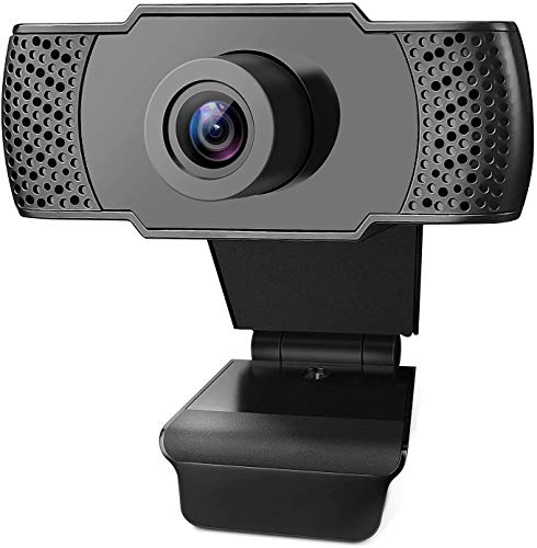 Webcam 1080P Full HD con Micrófono Interfaz USB, Cámara web PRO Streaming Video Call disponible,Compatible con Windows,Mac y Android para PC Video Chat,Juegos y Grabación,Negro (Webcam 1080P)