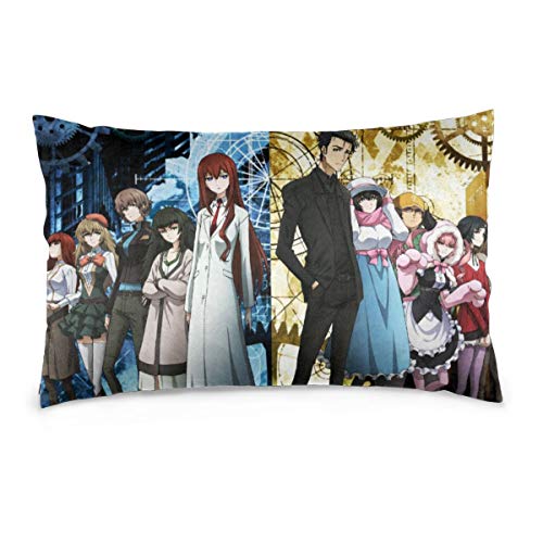 Weretlyop Anime Steins Gate Pillow Case Custom Pillow Case Cushion Cover White 20"" X30