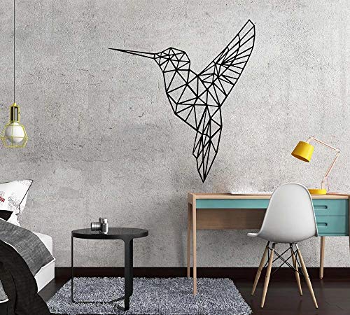 WERWN Arte geométrico Creativo de la Etiqueta engomada de la Pared del Vinilo del pájaro para la Sala de Estar Mural de la decoración del hogar