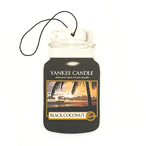 Yankee Candle Ambientador de Coche clásico 1295691E, Aroma de Coco Negro
