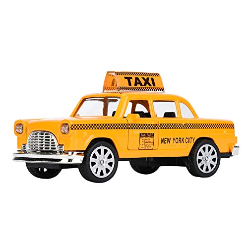 Zerodis Modelo de Taxi a Escala 1:32, simulación, Doble Puerta, aleación de Cabina, fundición a presión, Modelo de vehículo para niños, Juguetes para niños(Taxi A)