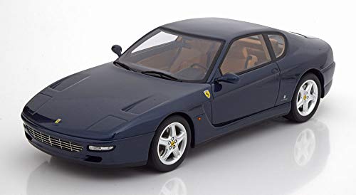 ZHIPENG Auto Modelo 01:18 Ferrari Simulación Deportes Modelo de Coche Ferrari 456 GT Modelo Coleccionable Exclusivo (Color : Blue, Size : 25CM*11CM)