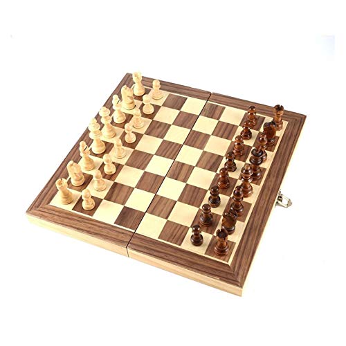 Z.L.FFLZ Tablero de ajedrez Chess International Set Enseñanza Competición Oversized Chessman Lujoso Premium Caja de Regalo Solid Wood Chess Board