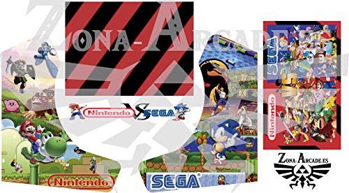 Zona Arcade Vinilo para recreativa bartop (Nintendo VS Sega)