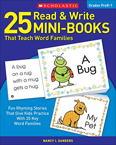 25 READ & WRT MINI-BKS PREK-1: That Teach Word Families