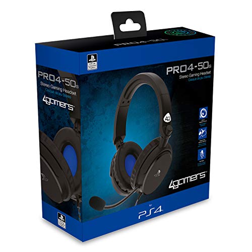 4Gamers PRO4-50s - Auriculares estéreo para Xbox One, PC, PS4, color negro