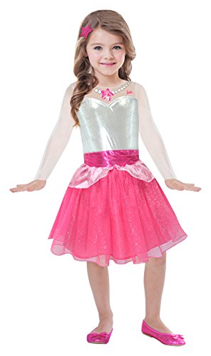 Amscan-BA105 Barbie Vestido Rock & Royals, color rosa, 3-5 anni (Ciao Srl BA105)