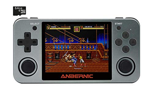 ANBERNIC RG350M Alloy Casing Space Grey Retro Gaming Handheld Console ; 640x480 IPS Display, Dual-Core CPU [RG350M-SG]