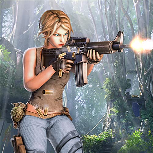 Ancient Lara Croft City Relic Hunter Strike Shooter Survival Gun Games - Free FPS Commando Shooting Games 3D [Disfruta de las misiones de Tomb Raider]
