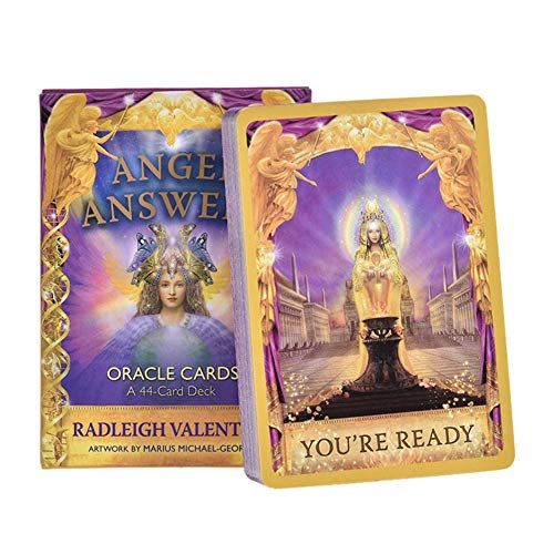 Angel Answers Tarot 44 Oracle Cards Deck Full English Mysterious Adivination Family Friend Party Juego de Mesa