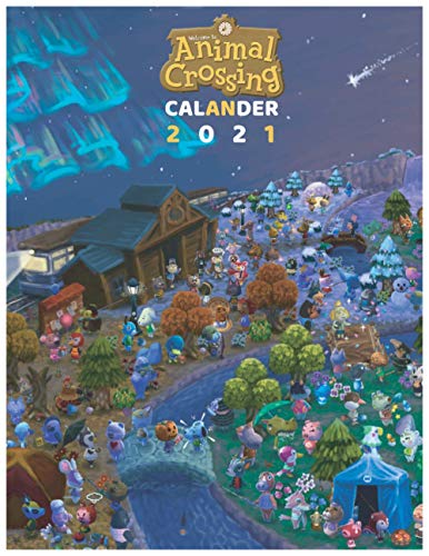 Animal Crossing Calendar 2021: 12 Monthly Planner Calendar High quality 2021