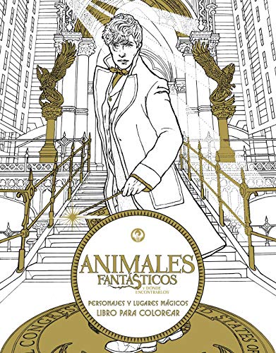 Animales fantásticos y dónde encontrarlos: personajes y lugares mágicos. Libro para colorear (HARPERCOLLINS)