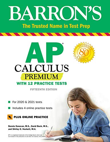 AP Calculus Premium: With 12 Practice Tests (Barron's Test Prep) (English Edition)