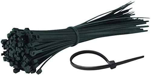 Ataduras de Cables,Lot de 100 Bridas para Cables de Nylon Negro para el Taller de Garaje de la Oficina en Casa-200 mm x 1.9 mm