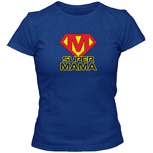Azul con Que Dice la Camiseta de Las Mujeres, tamaño M, el cumpleaños de la mamá estupenda Regalo de la Madre