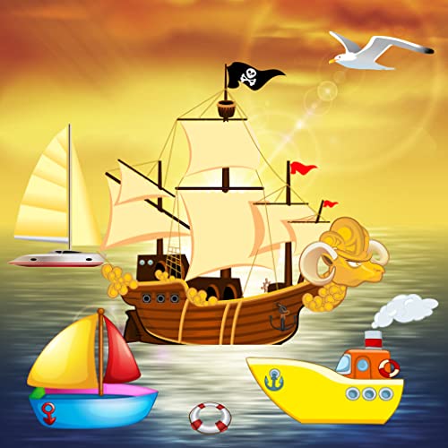 Barco y rompecabezas para niños pequeños y niños : juegos de puzzle en el mar con los barcos y naves !