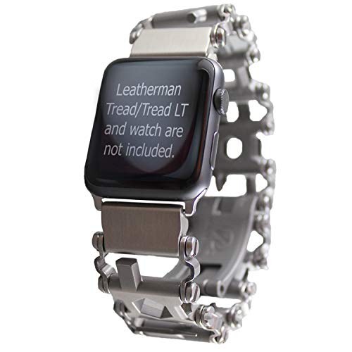 BestTechTool Adaptador de acero inoxidable banda de rodadura compatible con Leatherman para reloj Manzana 40 mm reloj / 38mm
