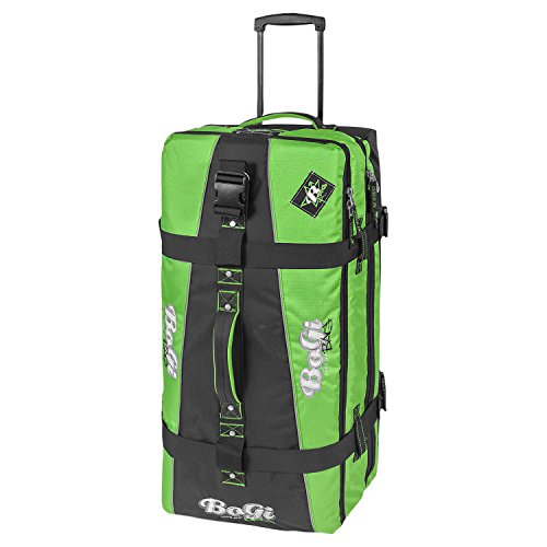 BoGi Bag Maleta de Viaje con Ruedas, 110 L, Color Verde y Negro