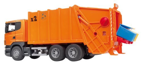 Bruder 3560 - Camión de la basura Scania, color naranja , color/modelo surtido