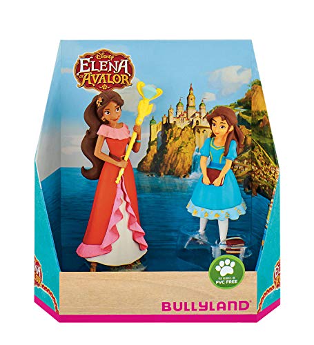 Bullyland 13081 - Juego de Figuras de Walt Disney Avalor, Set de Regalo Elena e Isabel (Aprox. 7,8 y 10 cm, Multicolor