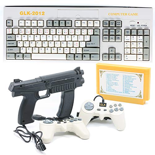 BVC Computadora GLK-2012 para Estudio y Entretenimiento Teclado con Consola para Television y 32 Juegos Incluidos.