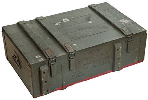 Caja de municiones AD81 de aproximadamente 83 x 53 x 30 cm caja de almacenamiento caja de munición de caja de madera caja de madera Diseño militar de la carcasa de Apple para botella de vino caja de diseño vintage