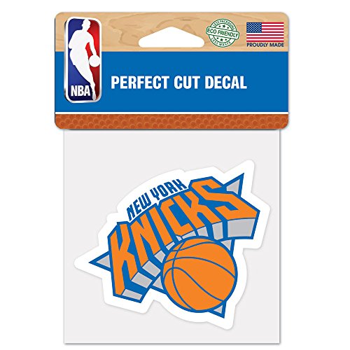 Calcomanía de color de corte perfecto de la NBA New York Knicks, 10 x 10 cm