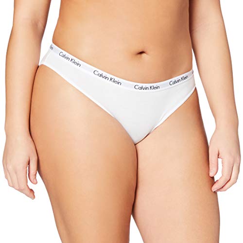 Calvin Klein Carousel-Bikini Braguita, Blanco (White 100), M para Mujer