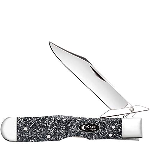 CASE XX Silver Stardust Kirinite Cheetah SparXX Stainless Pocket Knife Knives Navaja