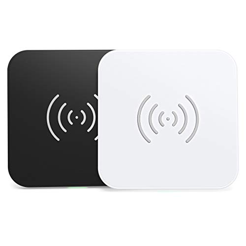 CHOETECH Cargador Inalámbrico, Qi Wireless Charger [2 Pack], 7.5W para iPhone 12/12Pro/12 Mini/11/11 Pro/SE 2/XS/XR/X, 10W para Samsung S20/S10/S9/S8/Note20/Note10/9, 5W para Huawei P30Pro, Airpods2